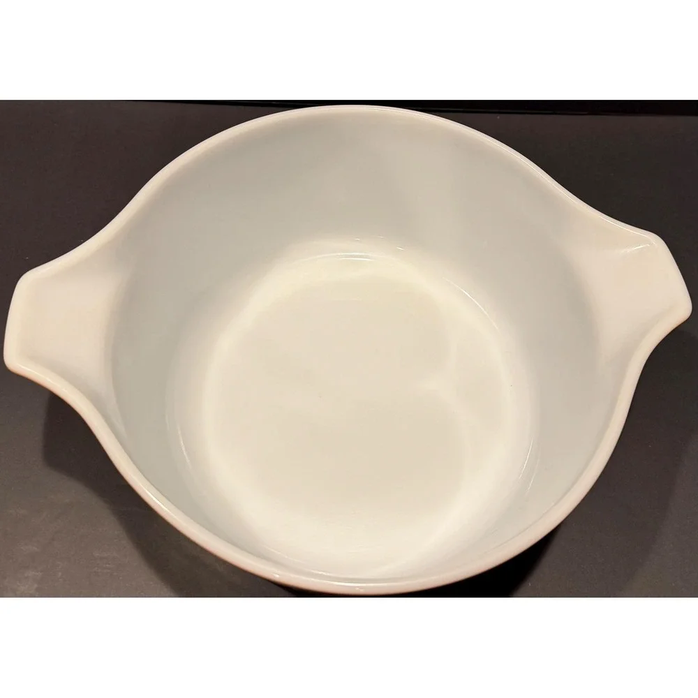 Vintage Pyrex 442 Early American Cinderella Mixing Bowl 1.5 Qt Orange Gold 1960s